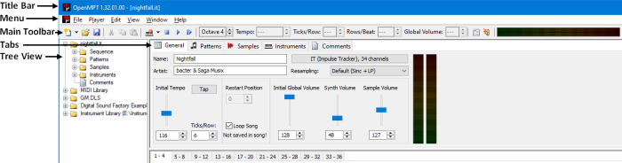 Overview of the tracking interface